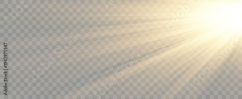 Yellow sun flare glow bright radiant beam yellow png illustration of warm summer sky energy sparkling abstract background vector design.