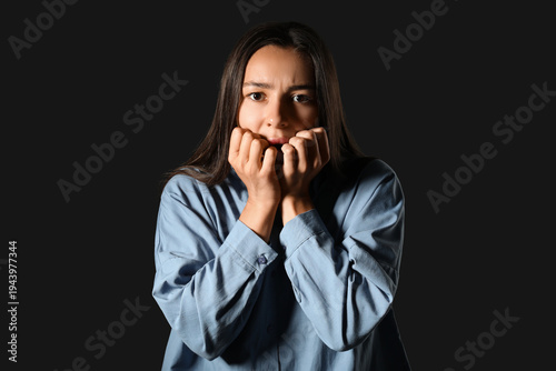 Beautiful young woman havin...