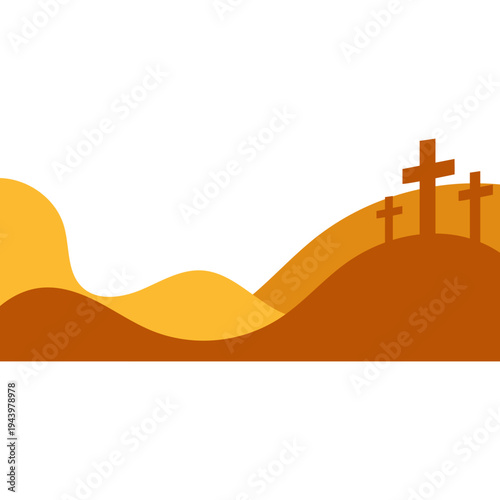 Calvary Hill Crosses Graphic