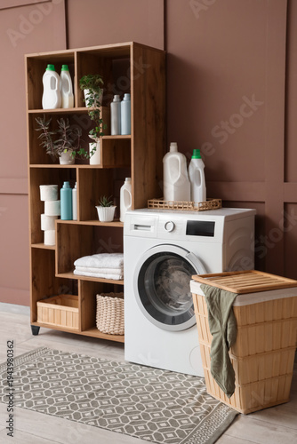 Interior of laundry room wi...