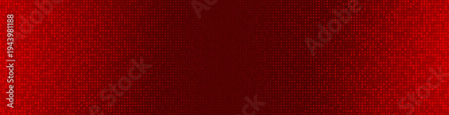 Digital red bitmap texture with dither gradient effect. Vector realistic illustration of tech pixel pattern for retro video game background, abstract geometric mosaic art, vintage computer graphics