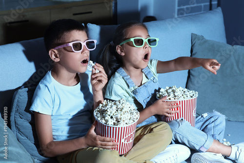 Cute shocked friends in 3d ...