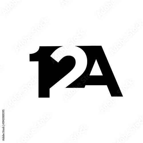 12A Age Rating Black and White Graphic for Film and Media Classification