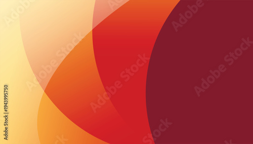 Vibrant orange and red gradient abstract background with smooth curves