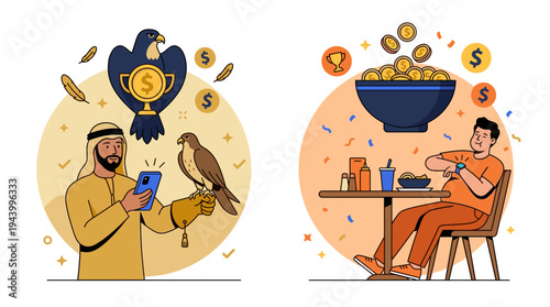 Mobile Banking Payment Illustration