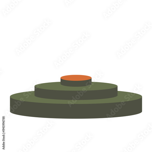 Landmine Icon Isolated