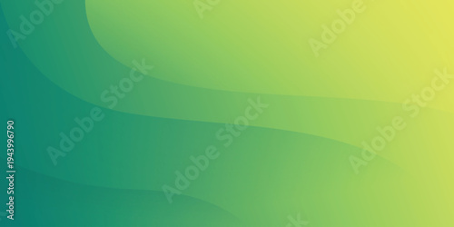 A vibrant green and yellow gradient background with smooth curves