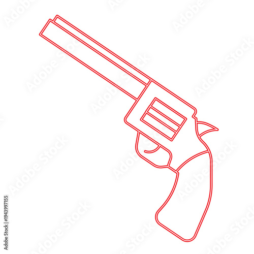 Revolver Outline Icon