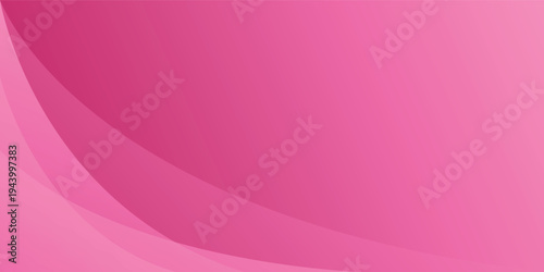 A vibrant pink background with smooth curved lines and gradients