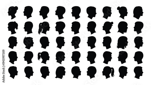 A comprehensive analysis of a unique visual representation: a grid of human silhouettes