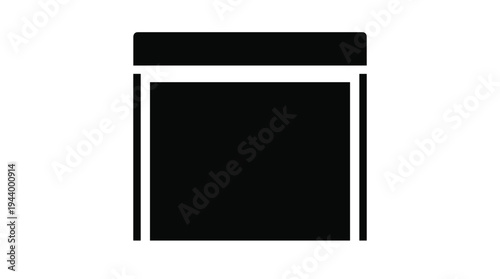 Date Upload Icon Black and White