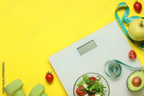 Weight scales with measurin...