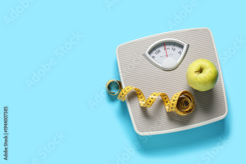 Weight scales with measurin...