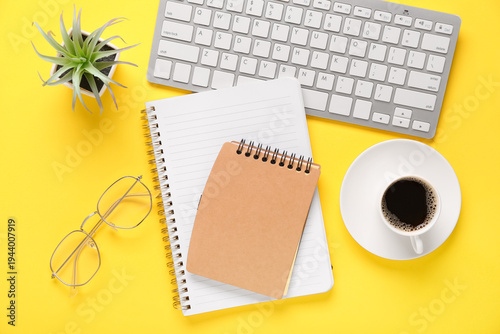 Notebooks with computer key...