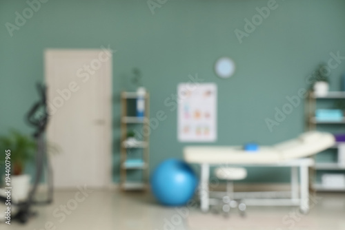 Blurred view of physiothera...