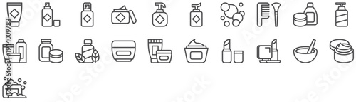 Cosmetics Icon Set