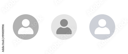 Default avatar social media display picture icon. Profile account symbol