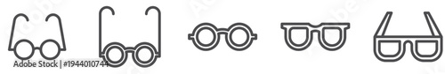 Glasses Icon Set