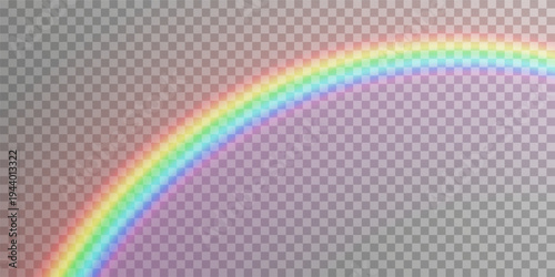 Bright glow rainbow. Vector illustration