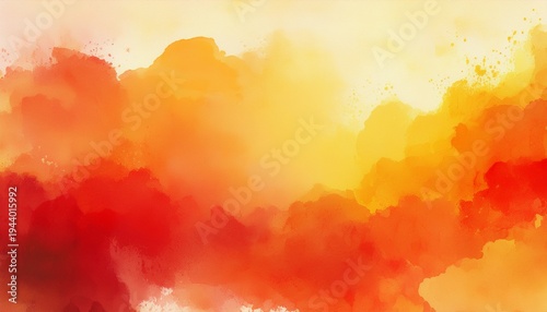 red orange and yellow background with watercolor abstract bright watercolor background the technique of painting with watercolors on wet