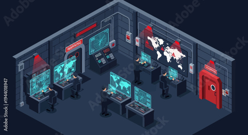 People working on computer screens.