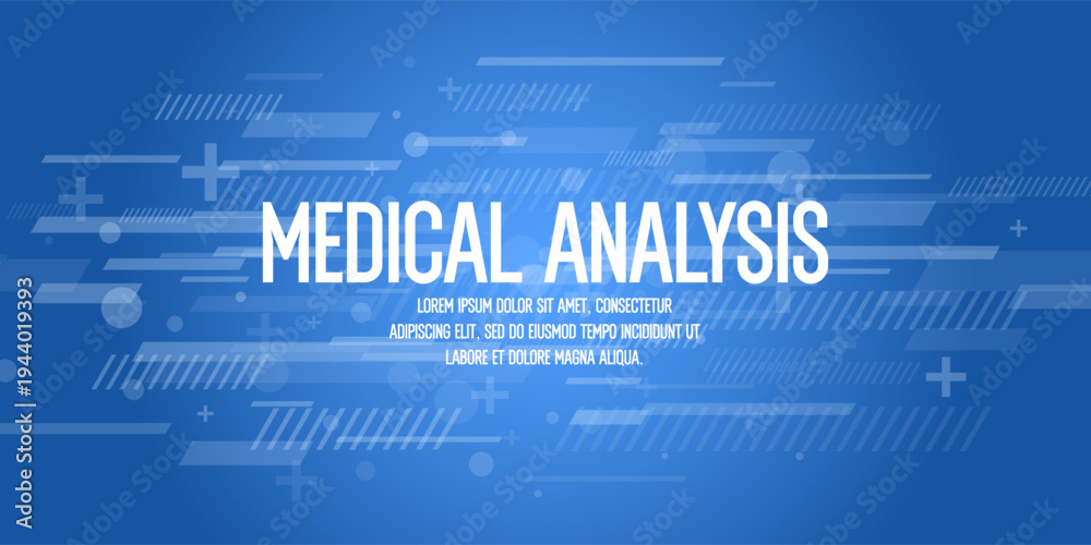 Fototapeta premium A template for posting information. Abstract background for healthcare and blood donation. Health and treatment. Poster for medical clinics. An illustration on the topic of medical analysis.