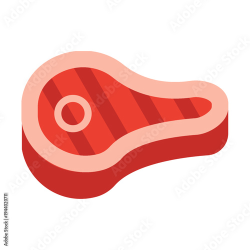 Raw Steak Illustration