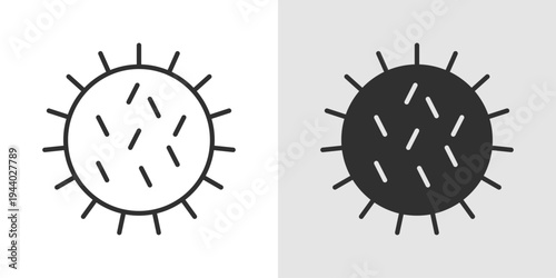 Epidemiology Icon representing disease tracking, public health research, outbreak monitoring, and statistical analysis for population health.
