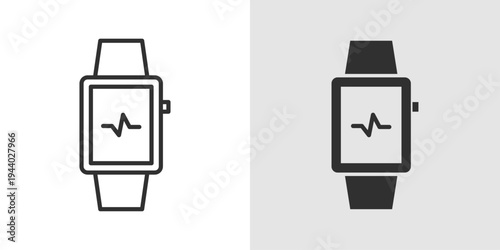 Fitness Tracker Icon representing activity monitoring, health tracking, wearable technology, and wellness management for physical fitness.