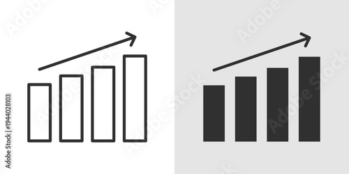 Growth Chart Icon representing child development tracking, health monitoring, pediatric care, and progress measurement over time.