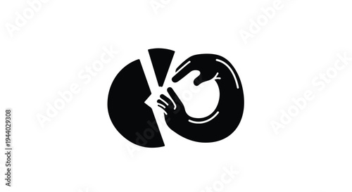 peace love hand gesture silhouette