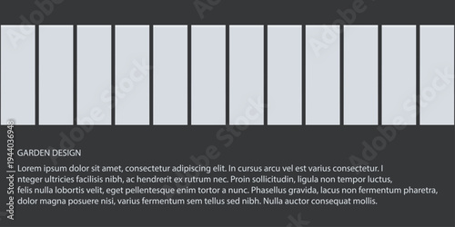 Outdoors large format tiles on black background. Place for text.