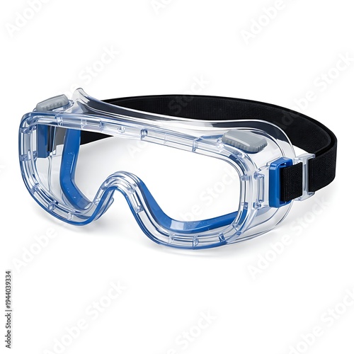 Professional Safety Goggles with Blue Seal, Anti-Fog Lens, and Adjustable Elastic Strap for Laboratory, Medical, and Industrial Eye Protection