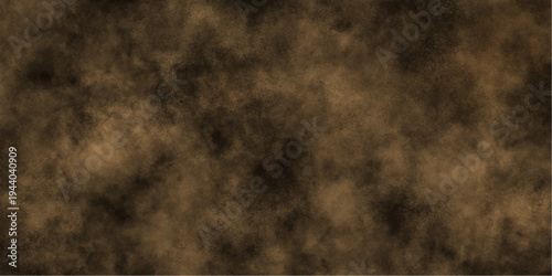 Old brown background with distressed vintage grunge texture and watercolor, Watercolor painting soft textured on wet dark paper background, old vintage brown paper with coffee tea or ink stains