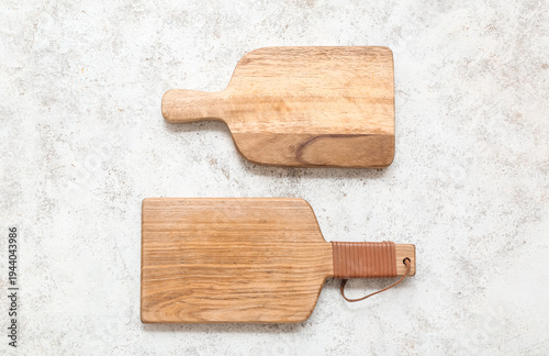 Wooden cutting boards on wh...