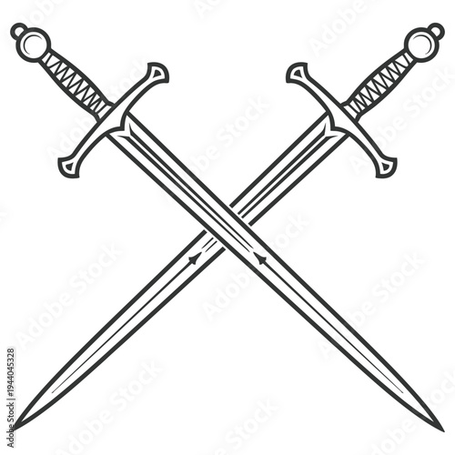 two crossed swords