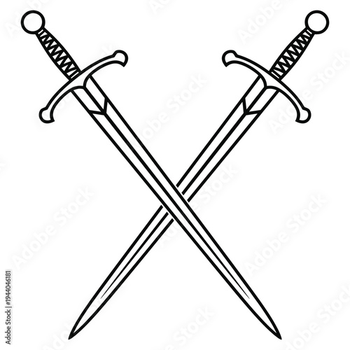 two crossed swords