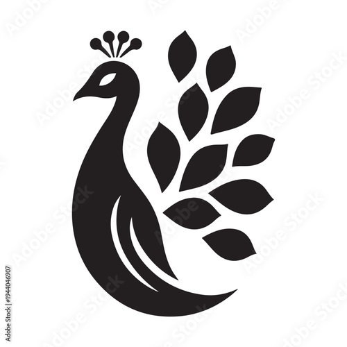 Peacock Symbol of Beauty Pride and Grace illustration concept design set collection