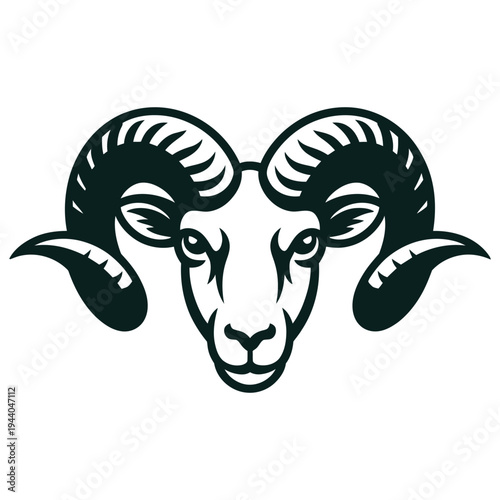vector illustration of a goat