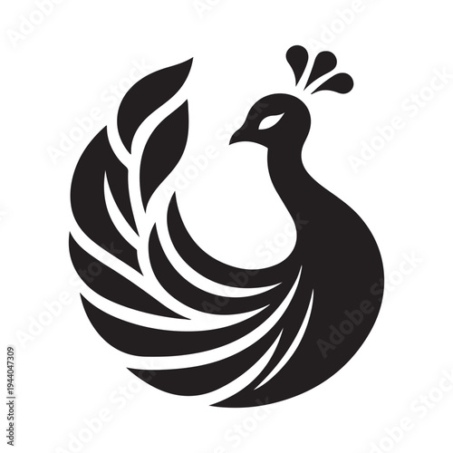 Peacock Symbol of Beauty Pride and Grace illustration concept design set collection