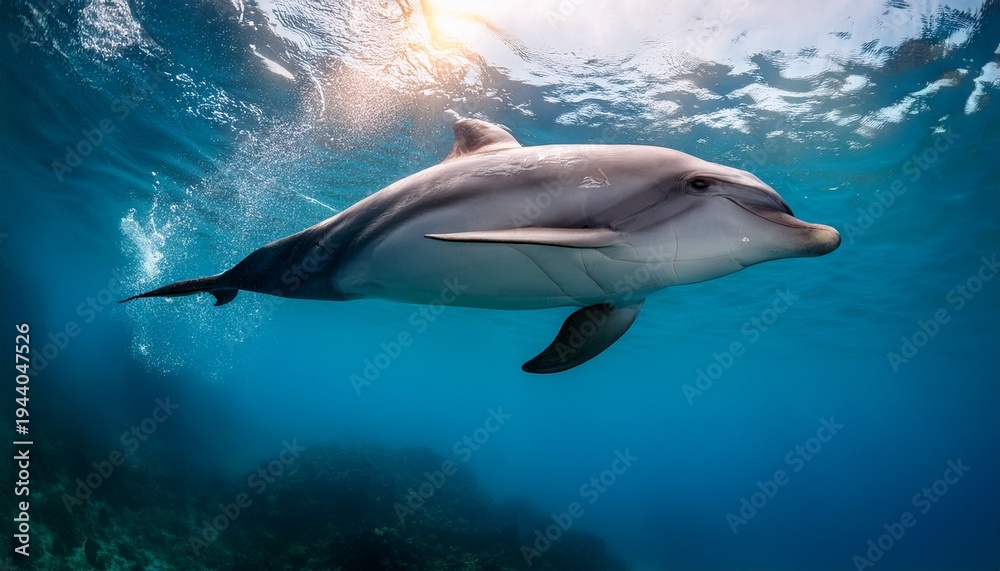 Fototapeta premium bottle nosed dolphin underwater