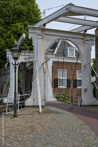 Lifting bridge in Zierikzee, Schouwen-Duiveland, Netherlands