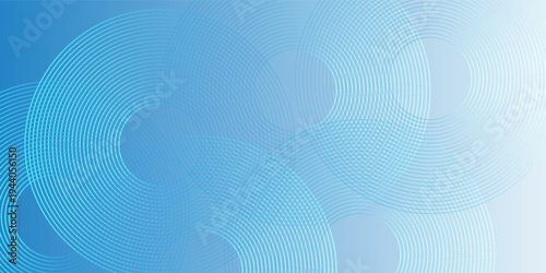 Abstract glowing geometric lines on dark background. Elegant shiny blue rounded lines pattern. Modern futuristic graphic. Suit for poster, banner, brochure, eps10