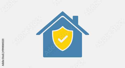 House Security Shield Icon Symbol Protection Safety.