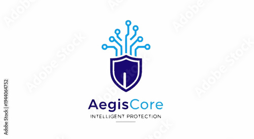 AegisCore Intelligent Protection Logo Design.