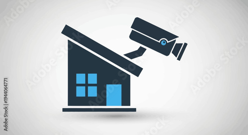 Home Security Camera Surveillance System Protecting Property.