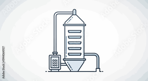 Industrial Drying Tower Equipment for Manufacturing Processes.