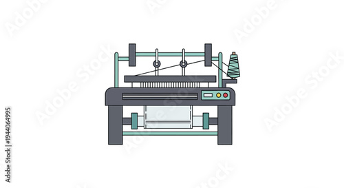 Industrial Knitting Machine for Textile Production.