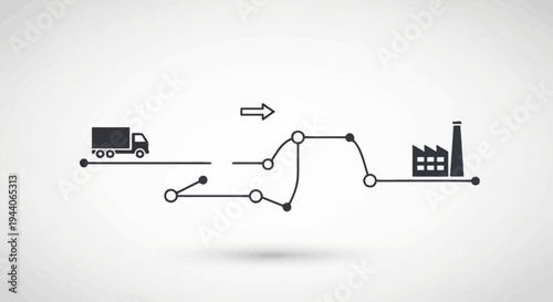 Logistics and Supply Chain Management Flow Diagram.