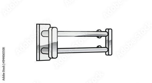 Modern Double Towel Bar Holder for Bathroom.